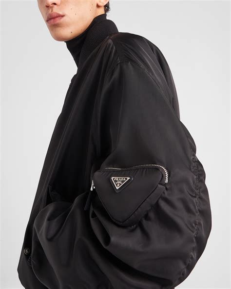 prada padded bomber|prada aw21 bomber jacket.